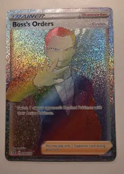 Pokemon Boss's Orders (Secret) 200/192 Swsh02: Rebel Clash Holo **Pack Fresh** - Image 3