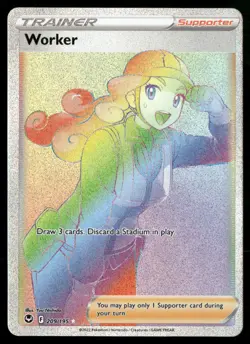 Worker (Secret) SWSH12: Silver Tempest 209/195 Pokemon TCG - Image 1