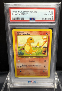 1999 POKEMON GAME CHARMANDER #46 PSA 8 - Image 1