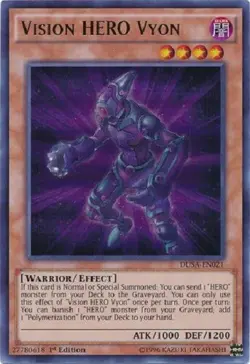 *** VISION HERO VYON *** ULTRA RARE 1ST EDITION MINT/NM DUSA-EN021 YUGIOH! - Image 1