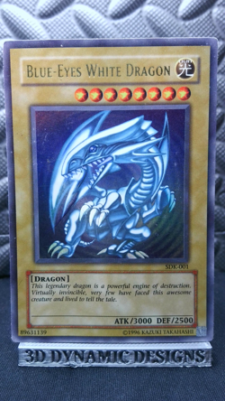 | Yugioh Blue-Eyes White Dragon SDK-001 Ultra Rare Starter Deck Kaiba DMG ?? | - Image 1