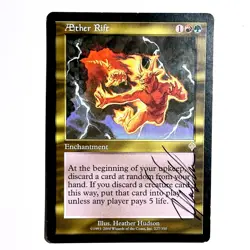 MTG Magic Card Aether Rift FL Black Bdr. Artist Signature - Image 1
