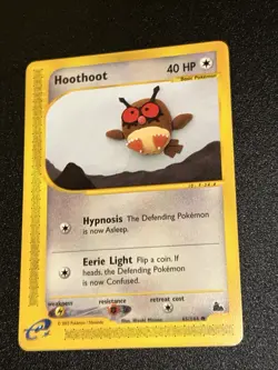 Hoothoot 65/144 Skyridge E-Reader Pokemon Card NM - Image 1