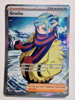 Grusha 253/193 - Scarlet & Violet Paldea Evolved Full Art Trainer Pokemon Card - Image 1