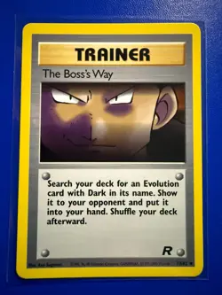 THE BOSS'S WAY - 73/82 - Team Rocket - Pokemon Card - NM - Image 1