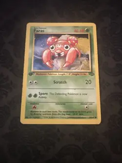 Paras 59/64 1st Edition Jungle Set Pokemon Card WOTC - Image 1