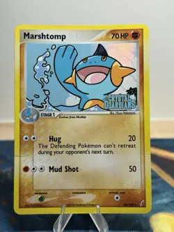Marshtomp 38/100 Ex Crystal Guardians Reverse Holo Foil Stamped Pokemon Card HP - Image 1