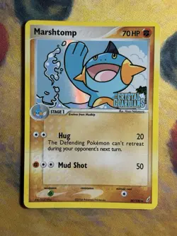 Marshtomp 38/100 Ex Crystal Guardians Reverse Holo Foil Stamped Pokemon Card HP - Image 2