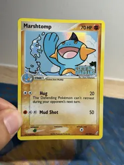 Marshtomp 38/100 Ex Crystal Guardians Reverse Holo Foil Stamped Pokemon Card HP - Image 3