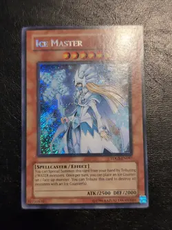 Yu-Gi-Oh! SECRET RARE HOLO CARD ICE MASTER TDGS-EN097 VLP - Image 1