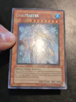 Yu-Gi-Oh! SECRET RARE HOLO CARD ICE MASTER TDGS-EN097 VLP - Image 2