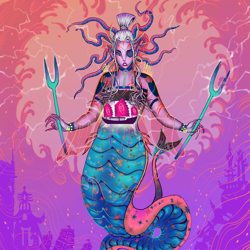 MTG Secret Lair Thassa, Deep-Dwelling SLD Cool Ocean Breeze [UPick Foil/Reg]1279 - Image 2