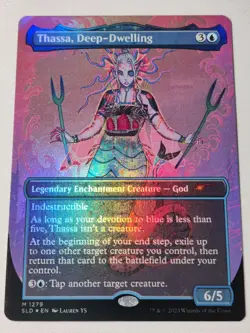 MTG Secret Lair Thassa, Deep-Dwelling SLD Cool Ocean Breeze [UPick Foil/Reg]1279 - Image 4