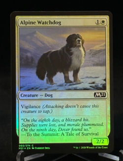 MTG Magic the Gathering M21 Foil Alpine Watchdog - Common - Image 1