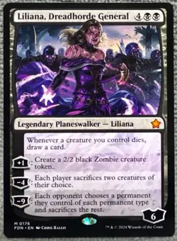 Liliana, Dreadhorde General FDN: Foundations Regular 176 Mythic Brand New - Image 1