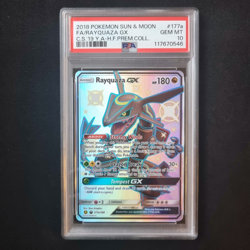 2018 Rayquaza GX 177a/168 Full Art Celestial Storm - Pokemon TCG English PSA 10 - Image 1