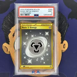 PSA 9 MINT 2024 Pokemon Shrouded Fable BASIC METAL ENERGY #099 Hyper Rare - Image 2