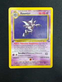 Pokemon Haunter 21/62 Fossil Rara Prima Edizione Wizards ITA Carte Vintage - Image 1