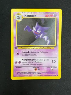 Pokemon Haunter 29/102 Set Base Prima Edizione Wizards ITA Carte Vintage - Image 1
