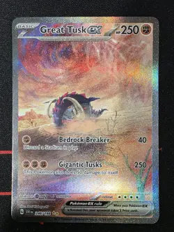 Pokemon TCG: Great Tusk ex 246/198 SIR Scarlet & Violet Special NM - Image 1