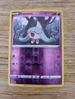 Pokemon Champions Path Hatenna 018/073 Reverse Holo NM - Image 1