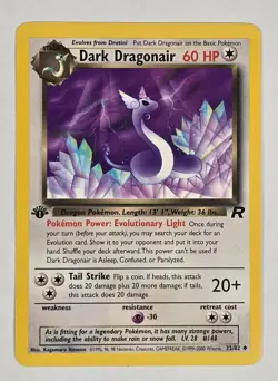 Dark Dragonair 33/82 Team Rocket-1st Edition Regular NM Pokemon TCG Ships FAST - Image 1