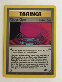 Pokemon TCG Gym Challenge Chaos Gym 102/132 Near Mint - Image 1