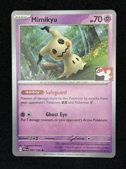 Pokemon Mimikyu Prize Pack Series 4 NON-HOLO Play! Stamped Promo 097/193 NM - Image 1