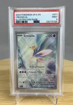 Cresselia 071/064 PSA 9 Shrouded Fable Illustration Rare Pokemon - Image 1