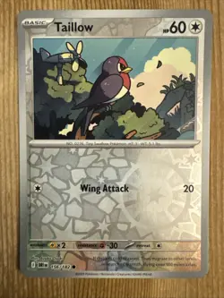 Taillow 156/182 Common Reverse Holo - Pokemon TCG Destined Rivals NM - Image 1