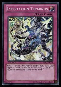 Yugioh Infestation Terminus HA07-EN070 1st Edition Super Rare NM - Image 1