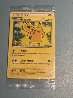 Pokemon Card - Pikachu XY 42/146 - Holo - Movie Promo - Factory Sealed - Image 1