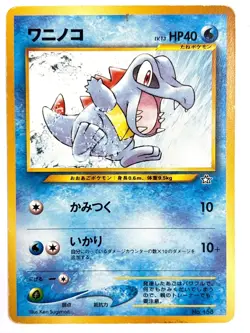 MP Pokemon Card Totodile LV.13 NO.158 OLD BACK JAPAN EDITION - Image 1