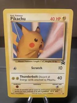 PIKACHU - Black Star Promo #26 Pokemon Card - NM. WoTC Vintage 2002 - Image 2