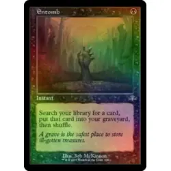 FOIL ENTOMB (RETRO FRAME) Dominaria Remastered Magic MTG MINT CARD - Image 1