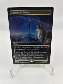 R 7063 Command Tower Borderless Rainbow Foil MTG Magic Avatar Secret Lair ATLA - Image 1
