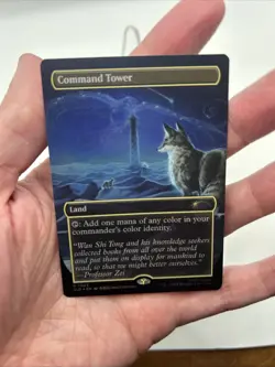 R 7063 Command Tower Borderless Rainbow Foil MTG Magic Avatar Secret Lair ATLA - Image 3