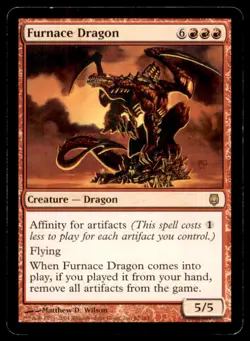 MTG Furnace Dragon LP Light Play Darksteel [4691] - Image 1