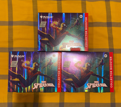 Lot of 3 MTG Spider-Man Omega Collector Boosters, New, Factory Sealed - Image 1