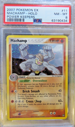Pokemon Ex Power Keepers 11 Machamp PSA 8 NM-Mint - Image 1