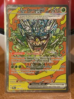 Teal Mask Ogerpon ex 145/131 SIR Pokemon TCG SV: Prismatic Evolutions NM - Image 1
