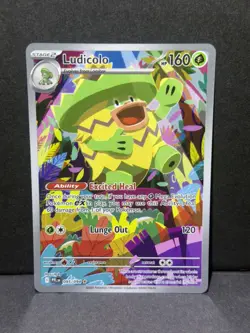 Ludicolo 095/094 Illustration Rare Pokemon TCG Mega Evolution Phantasmal Flames - Image 1