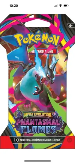 Pokemon TCG: Phantasmal Flames Sleeved Booster Pack SEALED **Art May Vary** - Image 1