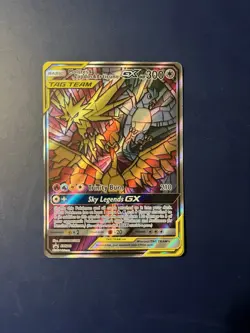Pokemon TCG Moltres Zapdos Articuno GX SM210 Hidden Fate Promo - Image 1