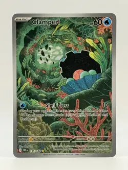 2025 Near Mint Pokemon Clamperl 195/182 IR Sv10: Destined Rivals Illustration NM - Image 1