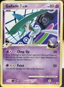 Pokemon Gallade LV.59 20/111 Holo Rare Rising Rivals NM - Image 1