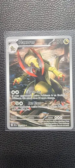 Black Bolt Haxorus 147 / 086 full art illustration NM pokemon TCG rare card mint - Image 1
