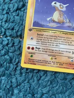 1st Edition CUBONE 50/64 Jungle Set - Pokemon WOTC Vintage Card - LP - Image 3