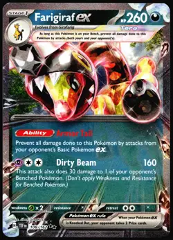 Farigiraf ex Temporal Forces #108/162 Double Rare Pokemon Card NM - Image 1