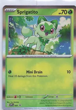 Sprigatito - Promo SV: Scarlet & Violet Promo Cards 001 NM Holo - Image 1